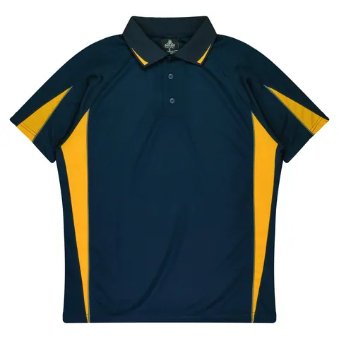 Aussie Pacific Eureka Kids Polos in Navy/Gold