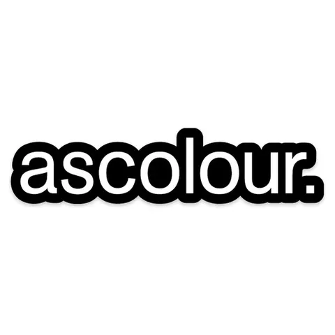 AS Colour Logo Sticker in Black