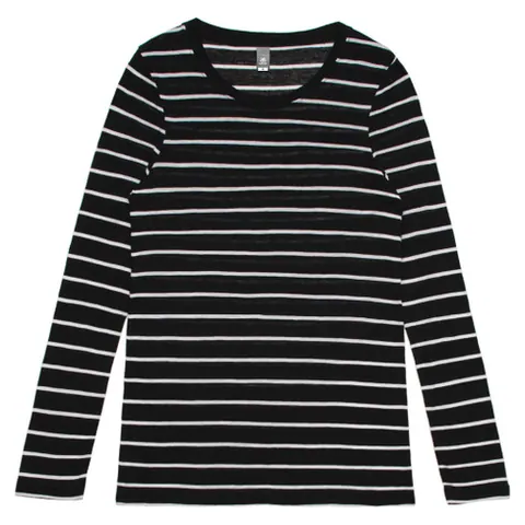 AS Colour Wo's Fine Stripe L/S Tee