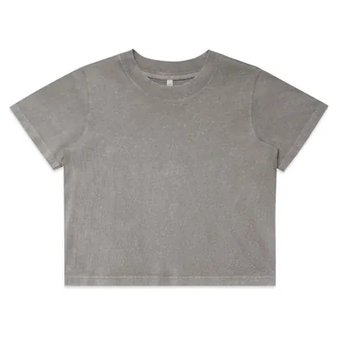 AS Colour Wo's Stone Wash Heavy Crop Tee