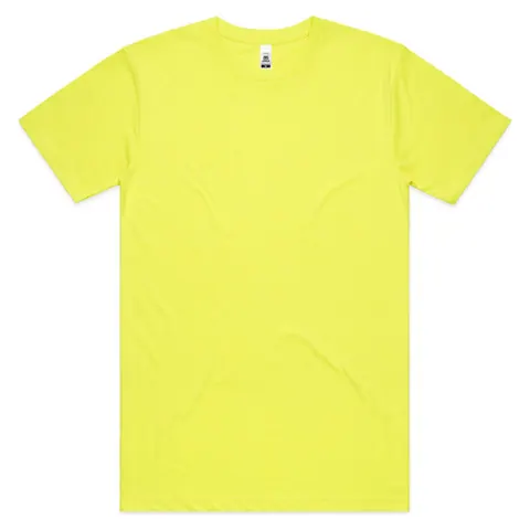 AS Colour Block Safety Tee in Safety yellow