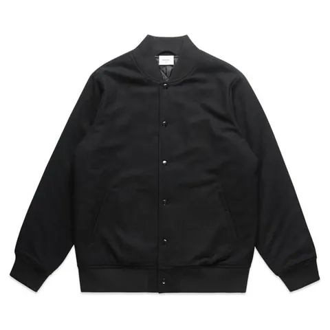 AS Colour Felt Bomber Jacket in Black