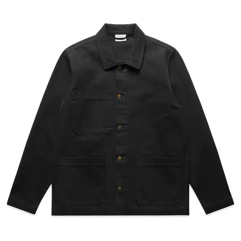 AS Colour Canvas Chore Jacket in Black