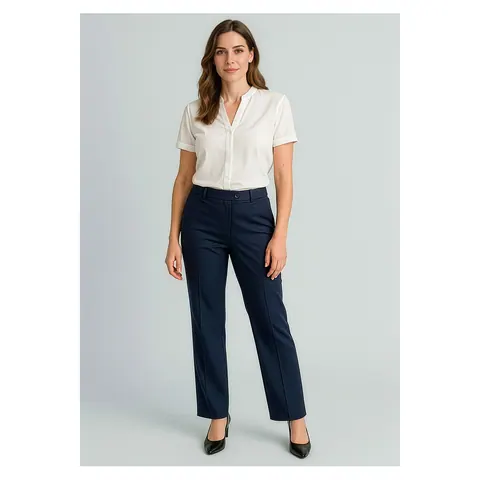 Biz Corporates Womens Cool Stretch Relaxed Pant