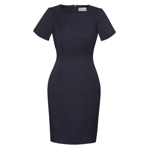 Biz Corporates Womens Cool Stretch Short Sleeve Shift Dress