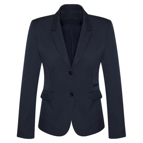 Biz Corporates Womens Cool Stretch 2 Button Mid Length Jacket
