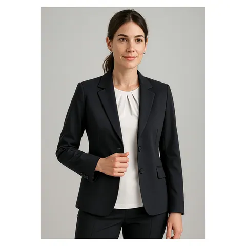 Biz Corporates Comfort Wool Stretch Womens Longline Jacket