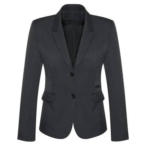 Biz Corporates Womens Comfort Wool Stretch 2 Button Mid Length Jacket