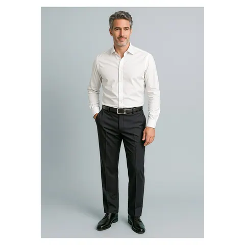 Biz Corporates Cool Stretch Mens Adjustable Waist Pant (Stout)