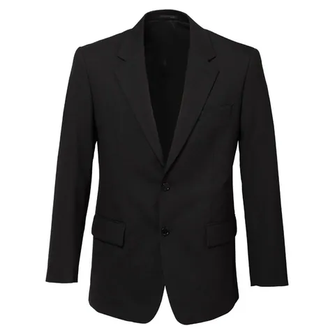 Biz Corporates Mens Comfort Wool Stretch 2 Button Classic Jacket