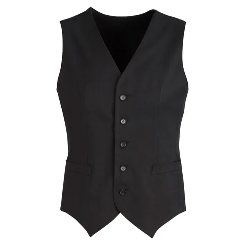Biz Corporates Cool Stretch Mens Peaked Vest with Knitted Back