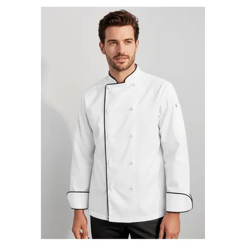 Biz Collection Al Dente Mens Long Sleeve Chef Jacket