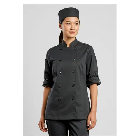 Biz Collection Gusto Womens Long Sleeve Chef Jacket