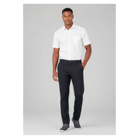 Biz Collection Comfort Waist Mens Flat Front Pant