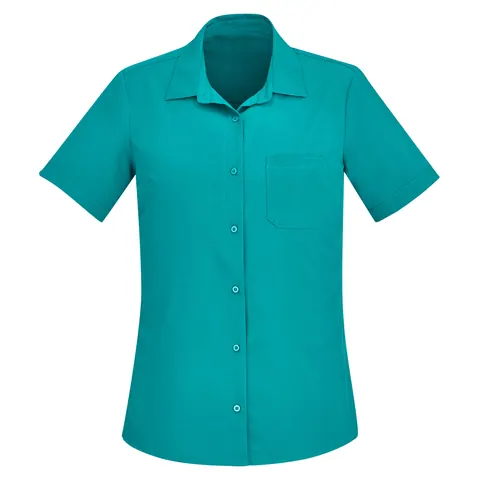 Biz Collection Florence Womens Plain Short Sleeve Shirt