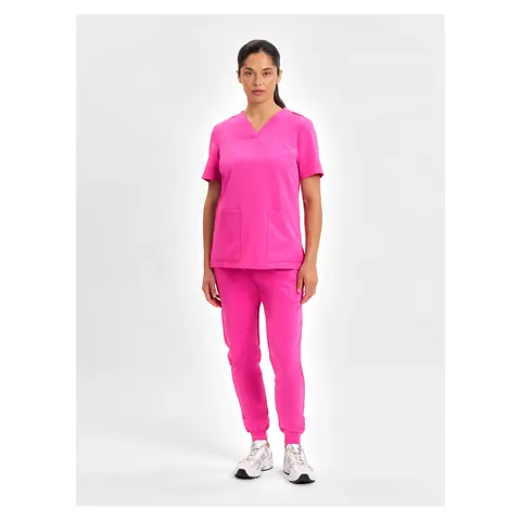 Inaura Pink Womens Jogger Scrub Pant