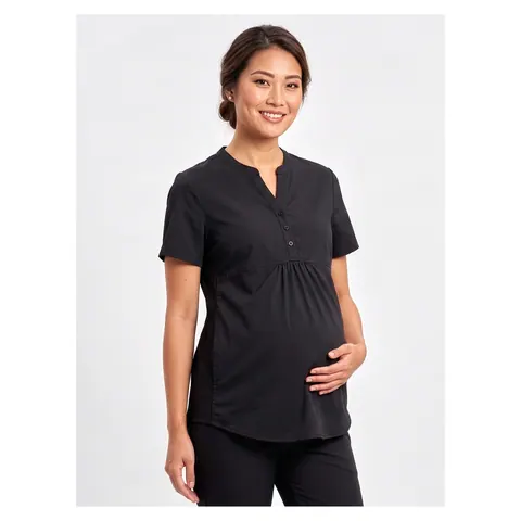 Inaura Rose Womens Tunic Scrub Top