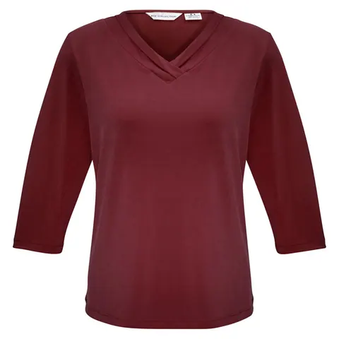 Biz Collection Womens Lana 3/4 Sleeve Top