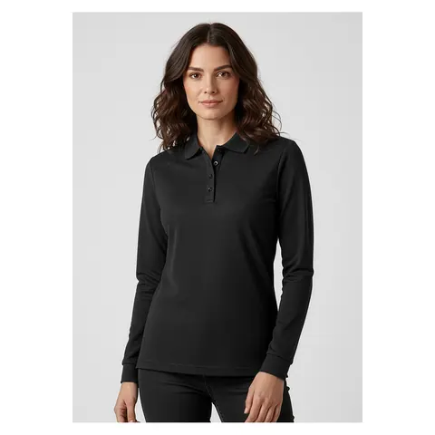 Biz Collection Action Womens Long Sleeve Polo