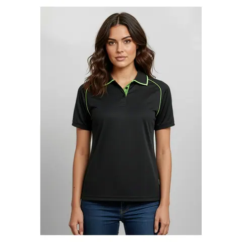 Biz Collection Fusion Womens Short Sleeve Polo