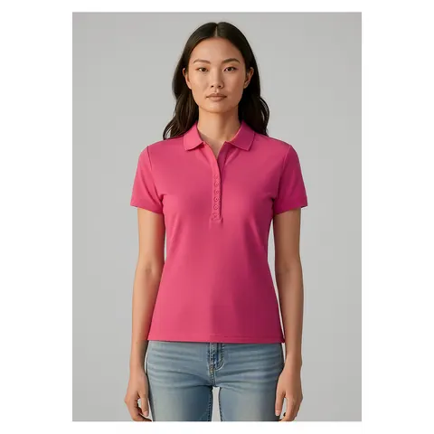 Biz Collection Womens Crew Short Sleeve Polo