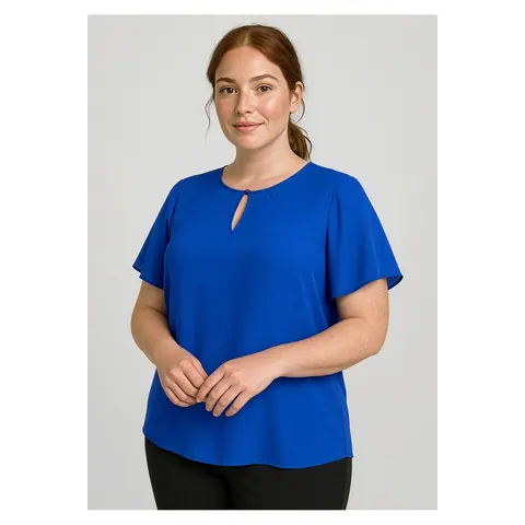 Biz Corporates Vienna Womens Short Sleeve Blouse