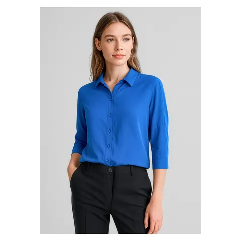 Biz Corporates Dahlia Womens 3/4 Sleeve Blouse