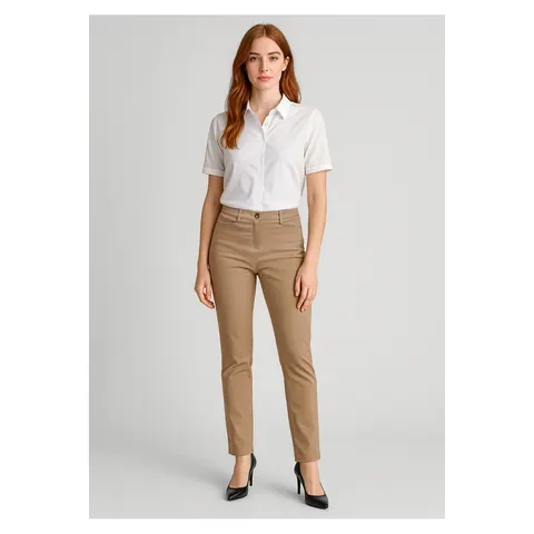 Biz Corporates Womens Slim Leg Stretch Chino Pant
