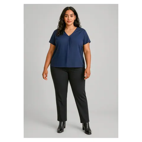 Biz Corporates Scuba Ponte Womens Mid-rise Pull-on Pant