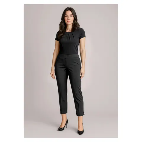 Biz Corporates Siena Womens 7/8 Mid-waist Slim Leg Pant