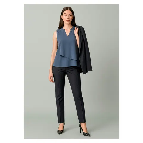 Biz Corporates Renew Womens Mid-Waist Slim Leg Pant