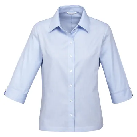 Biz Collection Luxe Womens 3/4 Sleeve Shirt