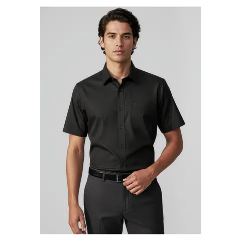 Biz Collection Base Mens Short Sleeve Shirt