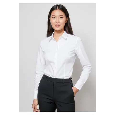 Biz Collection Luxe Womens Long Sleeve Shirt
