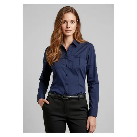Biz Collection Bondi Womens Long Sleeve Shirt