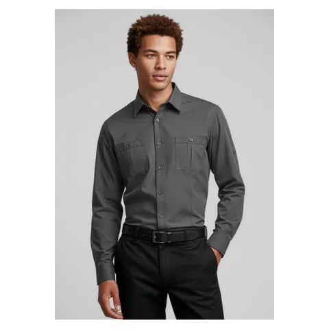 Biz Collection Bondi Mens Long Sleeve Shirt