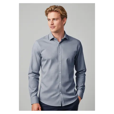 Biz Collection Bristol Mens Tailored Long Sleeve Shirt