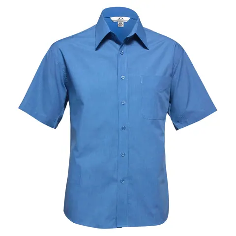 Biz Collection Micro Mens Check Short Sleeve Shirt