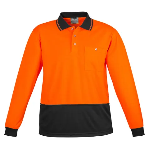 Syzmik Unisex Hi Vis Basic Long Sleeve Polo