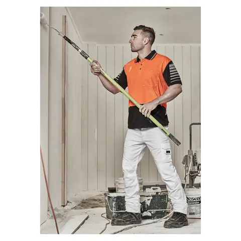 Syzmik Mens Hi Vis Zone Short Sleeve Polo