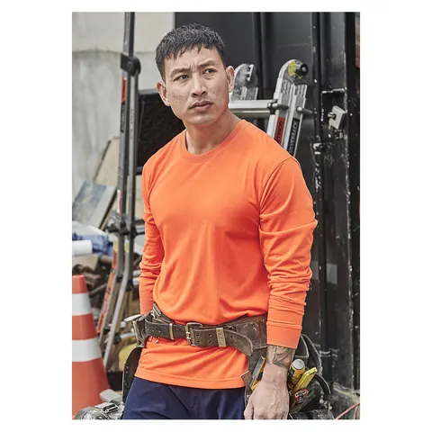 Syzmik Mens Hi Vis Long Sleeve Tee