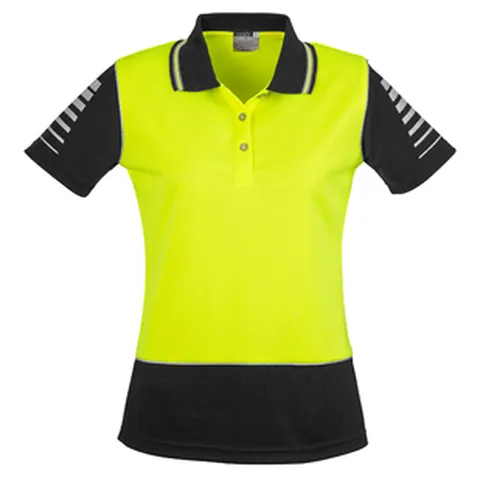 Syzmik Womens Hi Vis Zone Short Sleeve Polo