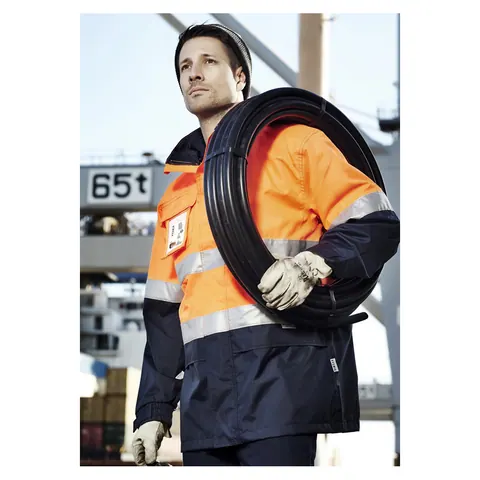 Syzmik Mens Hi Vis Ultralite Waterproof Jacket
