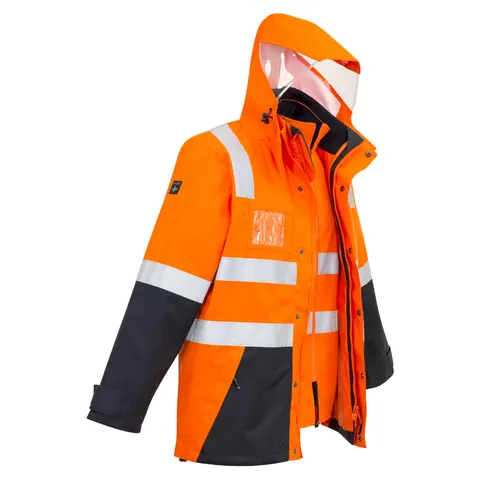 Syzmik Mens Hi Vis 4 In 1 Waterproof Jacket