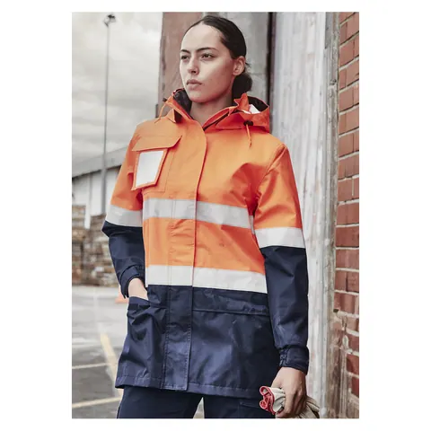 Syzmik Womens Hi Vis Ultralite Waterproof Jacket
