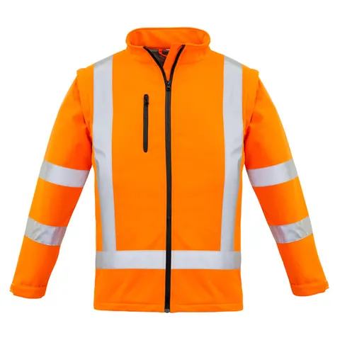 Syzmik Womens Hi Vis NSW Rail X Back 2 In 1 Softshell Jacket