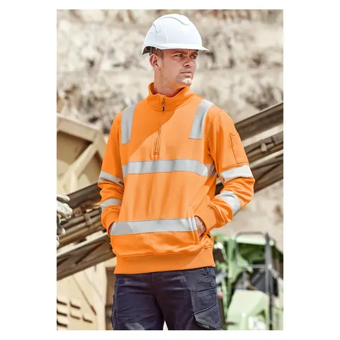 Syzmik Unisex Hi Vis VIC Rail 1/4 Zip Pullover