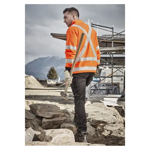 Syzmik Unisex Hi Vis X Back Rail Jumper