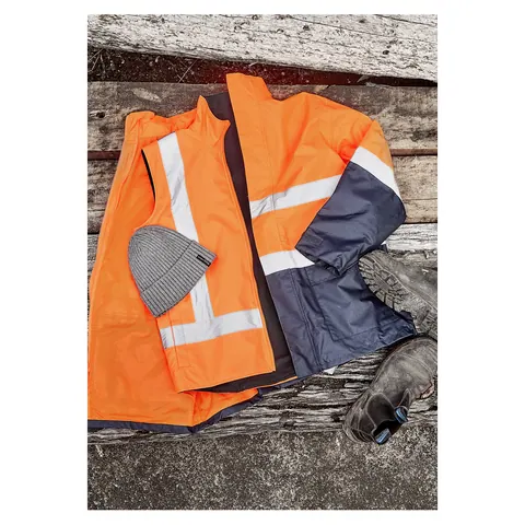 Syzmik Unisex Hi Vis Waterproof Reversible Vest