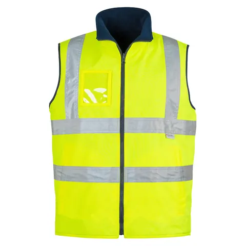 Syzmik Mens Hi Vis Lightweight Waterproof Vest